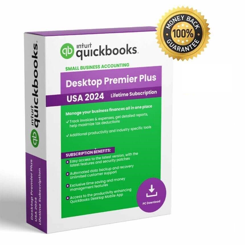 Quickbooks Desktop Premier 2024 3 Users | CA Version | No Subscription