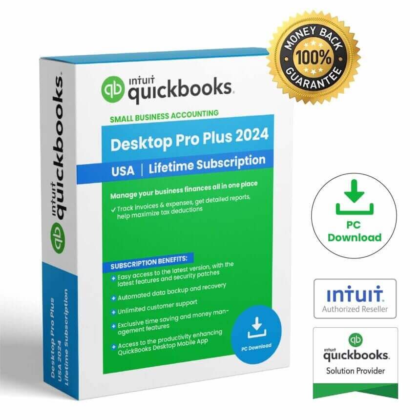 Quickbooks Desktop Pro Plus 2024 3 Users |US Version